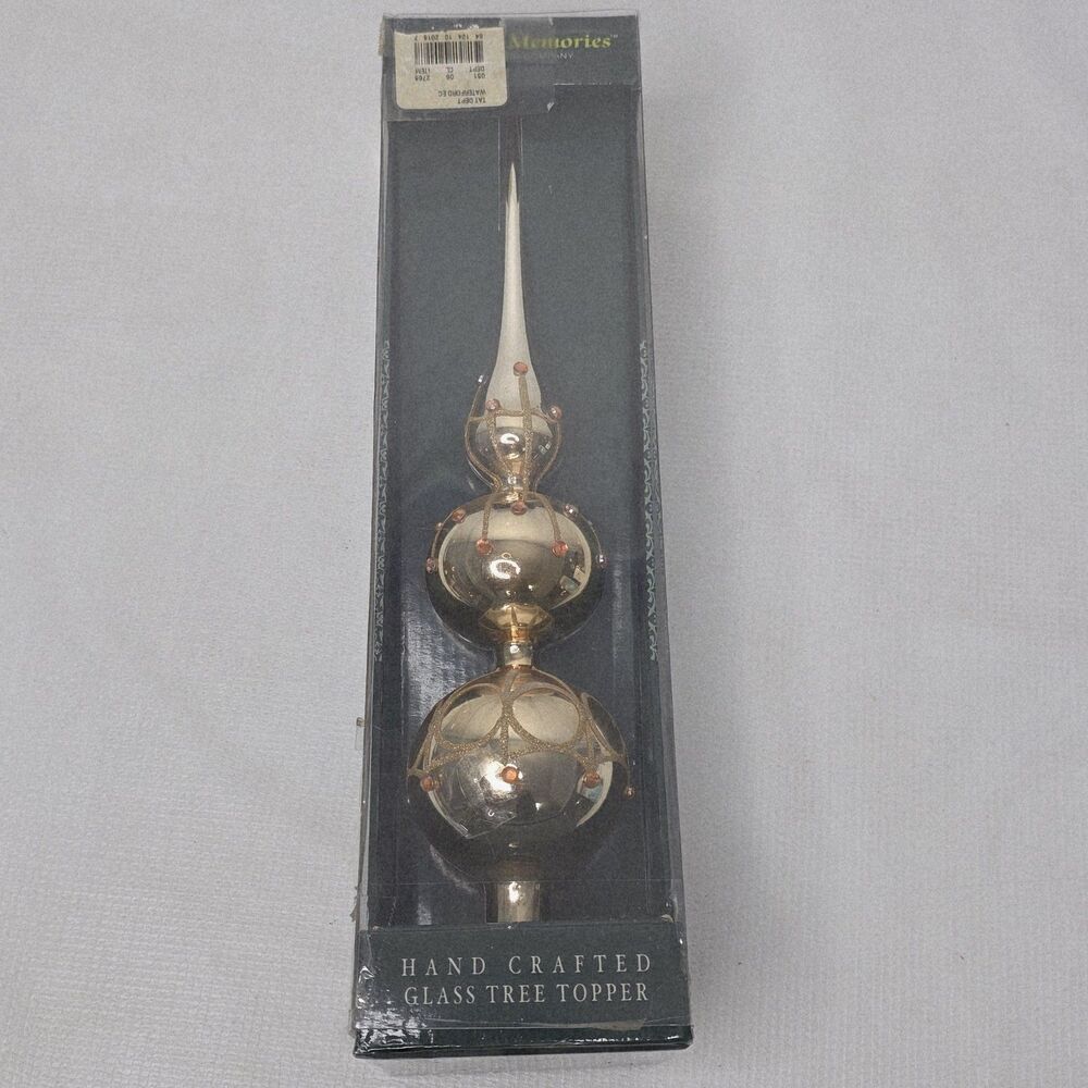 Waterford Timeless Memories Hand Crafted Glass Christmas Tree Topper
